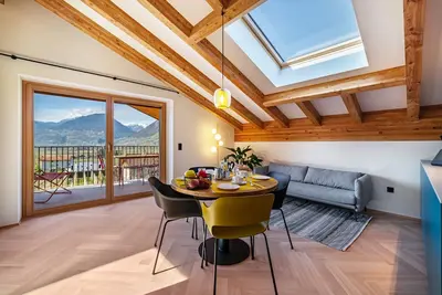 Image de Appartement 'Villa Rosa Unterschöberlehof - Gloria' avec vue sur les montagnes