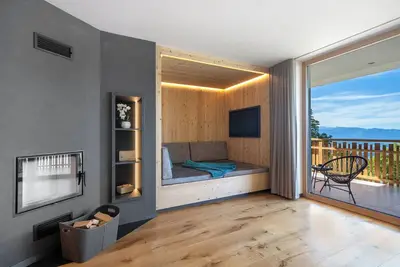 Image de Appartement 'Lodge Rosmarin' avec vue sur la montagne, terrasse privée, sauna privé et jacuzz