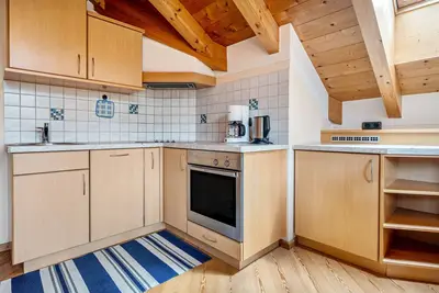 Image de Appartement dans un hôtel 'Residence Oberhauser Apt 7' avec vue sur les montagnes