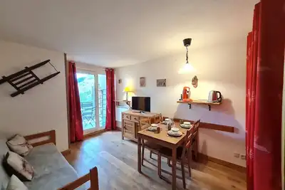 Image de Studio proche pistes, 4pers, vue montagne