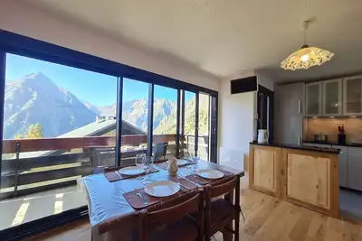 Image de Appart moderne et équipé, vue montagne, 4 pers