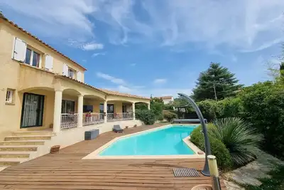 Image de Villa La Colline au calme avec piscine chauffée, 5 chambres