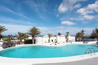 Image de Villa Blanca 2, Fkk - Lanzarote, Charco del Palo, Schönes Schwimmbad