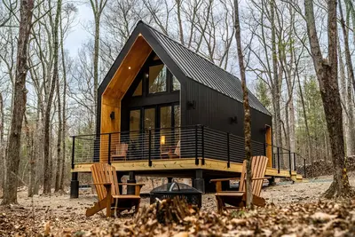 Image de Modern Luxurious Cabin, Catskills - The Tiny Nook