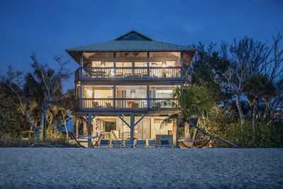 Image de Flip Flops Beach Front house and Sand Bar. \nMajestic panoramic views and sunsets