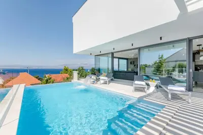 Image de Luxury Villa Ourea heated pool, sea view, family, stylish, gym, bbq