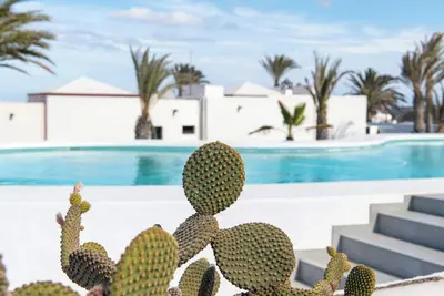 Image de Villa Blanca, Fkk-apartment Nr. 2 in Charco del Palo mit Schwimmbad, Meernähe