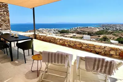Image de Flouria House - Maison avec vue magnifique sur la mer Egée