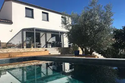 Image de Villa avec piscine, entre vignes et garrigue, proche plage et rivière