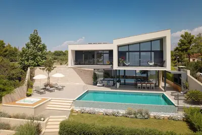 Image de Luxury Hvar Villa | Villa Blue Oasis | 4 Bedrooms | Breathtaking Views of the Adriatic Sea | Beach front | Outdoor Pool and Hot Tub | Sucuraj