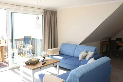 Image de Ferienwohnung 05 mit SĂĽdbalkon und Meerblick - P: Zollhaus Klein Zicker - Exklusive Wohnungen mit
