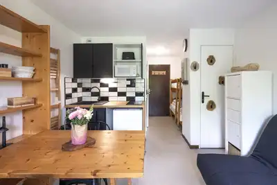 Image de Studio cosy avec terrasse et jardin à Morillon – idéal pour famille ou couple