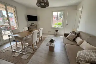 Image de Appartement cosy pour 4 pers. climatisé, 30m plage Joigny, terrasse, proche plage Pereire