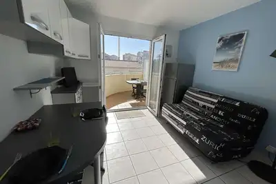 Image de Studio cabine 3/4 couchages avec balcon et parking à Saint-Hilaire-de-Riez