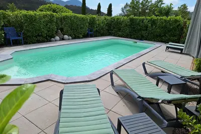Image de Villa des terres rouges avec piscine dans l'Aude.