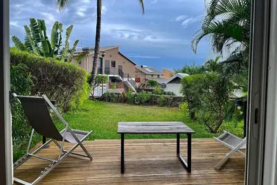 Studio 40 m2 Avec Jardin, 300m Lagon, Saline les Bains