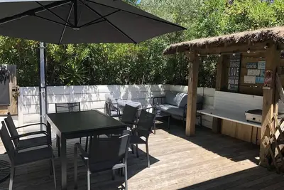 Image de Seignosse Océan. Résidence Les Fougeres- Villa patio avec climatisation et terrasse