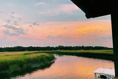 Marsh Front Home with Deep Water Dock on White Chimney River-Shellman Bluff.