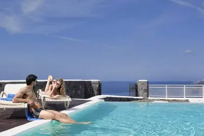 Extraordinary Santorini Villa | 3 Bedrooms | Villa Kagome | Breathtaking Aegean Sea Views | Private Oudoor Pool | Mechalohori