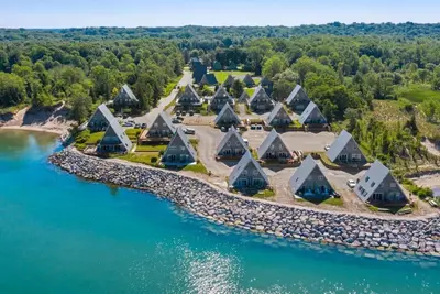 Image de Chalet with private beach access & heated pool!