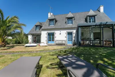 Image de Maison de vacances 'L'hermine - Villa De Charme' avec vue sur la mer, terrasse privée et Wi-Fi