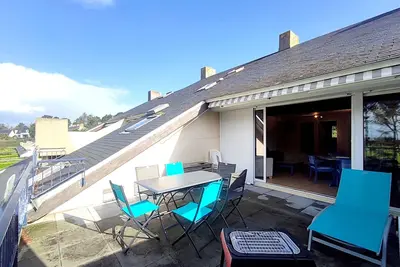 Image de Duplex avec Terrasse, à 250 m de la Plage du Fogeo et Proche Commerces
