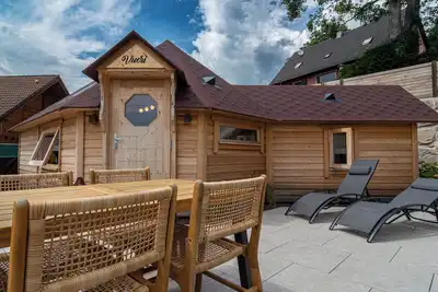 Image de Kota finlandais Vuori au pied des montagnes vosgiennes