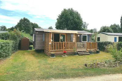 Image de Mobilhome 3 chbres 6 pers Tv Clim Wifi lave linge grande parcelle au calme