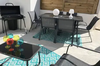 Image de MaisonT3 duplex avec cour privée à 400 plage