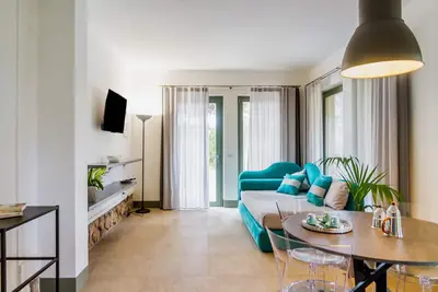 Image de Appartement 'Appartamento 2' avec terrasse privée, jardin partagé et climatisation
