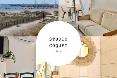 Image de Studio coquet et détente à quelques min à pied de la mer et de l’étang de Thau