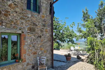 Image de Steinhaus Alleinstehend mit Fantastischem Ausblick, Stilvolle Einrichtung, Ruhe