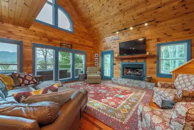 Harborside Haven | Lakefront, Private Dock, Game Room & Mountain Views!