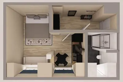 Image de City Studio mit Wohnküche - Luga Homes - Chausseehaus