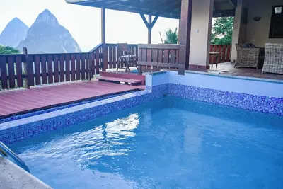 Image de Piton Villa Deck. . Million View of Majestic Pitons