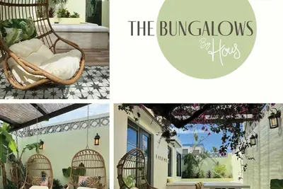 Image de The Bungalows by Hous offer a lush tropical paradise perfect for a relaxing getaway.