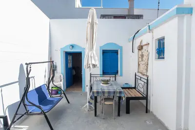 Image de Maison de vacances 'Naxos Family House In Vivlos' avec vue sur la mer, Wi-Fi et climatisation