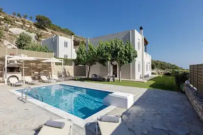 Elegant Crete Villa | Villa Royce | 3 Bedrooms | Private Pool | Amazing Views of the Cretan sea | Agia Triada