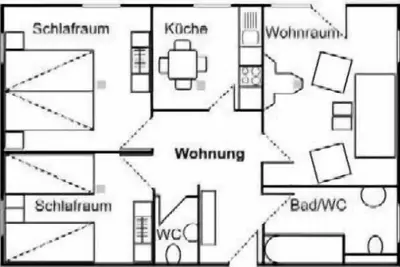 Image de Ferienwohnungen Landhaus Am Esch, Ferienwohnung im Erdgeschoss