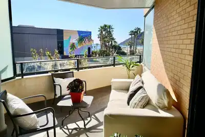 Image de Ed. los Alamos. Terrace with sea views. Swimming pool. 100m to beach. A/C