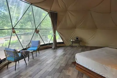 Image de Stunning 50m2 Dome in middle of wildlife pool, 400 meters to the beach, sleeps 4