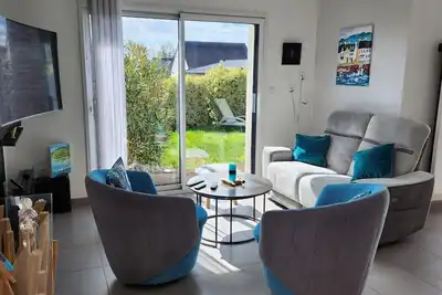 Image de Maison avec jacuzzi près de Vannes et des grands axes pour découvrir le Golfe.