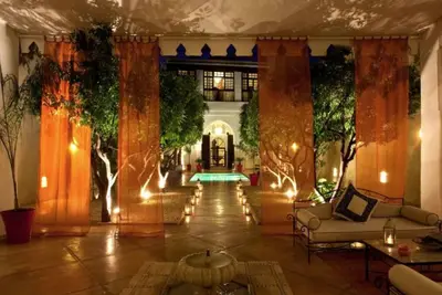 Exquisite Marrakesh Suite | 2 Bedrooms | Hotaru Suite | Furnished Patio Overlooking the Garden | Shared Sun Terrace and Swimming Pool | Diour Jdad, Zaouia Abbassia, Medina