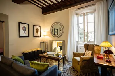 Image de Appartement en ville  / village à Cortone avec 2 chambres à coucher, 4 couchages