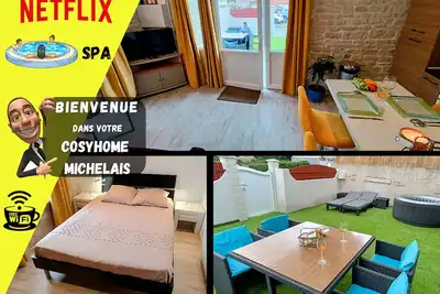 Image de le Cosyhome Michelais _ Gîte Neuf _ Spa chauffant, Netflix _ Grand Parking