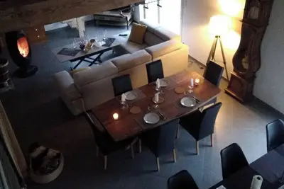 Image de Maison de vacances 'Maison Chalet' avec vue sur la montagne, terrasse privée et Wi-Fi