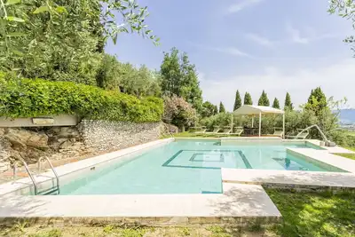 Image de Maison de vacances avec climatisation, piscine privée, Wifi, Tv, terrasse, vue panoramique, parking