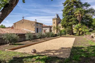 Image de Chateau in charming French village designed by nobility, gorgeously renovated.
