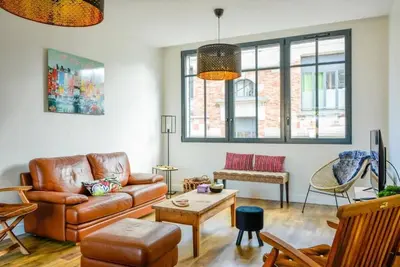 Image de \"La Parenthèse Honfleuraise\", bel appartement avec balcon/terrasse - Centre