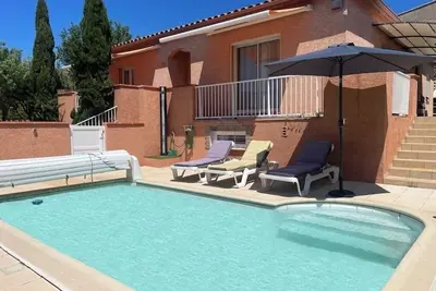 Image de Villa Avec Piscine, barbecue, terrasse, proche de la Mer. Idéal Pour les Familles